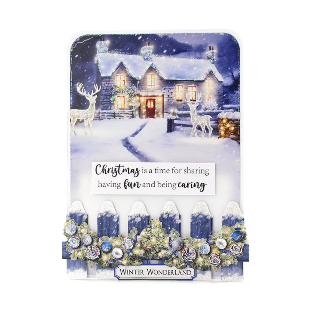 Katy Sue Designs Christmas Floral 3D Die-Cut Decoupage Winter (3pcs) (11-DCD735-W)