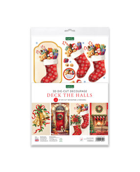 Katy Sue Designs Deck the Halls 3D Die-Cut Decoupage (12pcs) (11-DCDDTH12)