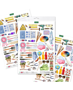 Katy Sue Designs Hobbies Die Cut Embellishments (3pcs) (12-DCE018HB)