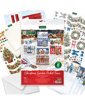 Katy Sue Designs Christmas Garden Picket Fence Card Making Kit (17-10099CGP)