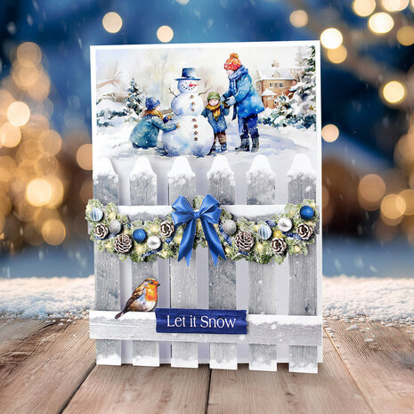 Katy Sue Designs Christmas Garden Picket Fence Card Making Kit (17-10099CGP)