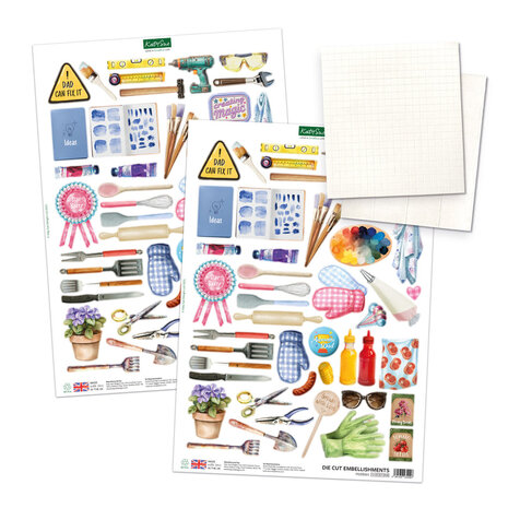 Katy Sue Designs Handy Hobby Aprons Card Making Kit (17-10103APR)