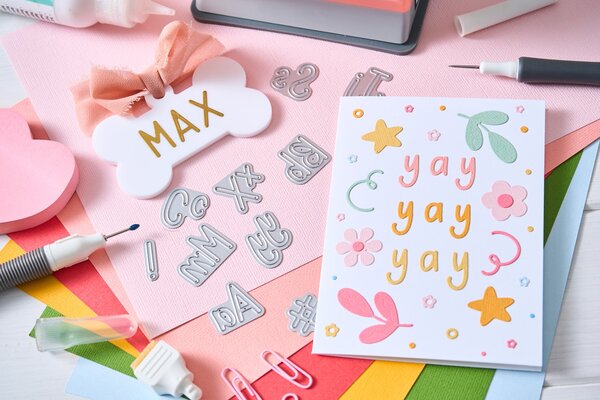 Sizzix Thinlits Die by Letters by Shells Simple Letters (37pcs) (666963) Sizzix Thinlits Die by Letters by Shells Simple Letters (37pcs) (666963)