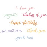 Sizzix Thinlits Die by Letters by Shells Common Greetings (11pcs) (666964) Sizzix Thinlits Die by Letters by Shells Common Greetings (11pcs) (666964)