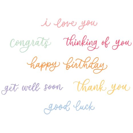 Sizzix Thinlits Die by Letters by Shells Common Greetings (11pcs) (666964) Sizzix Thinlits Die by Letters by Shells Common Greetings (11pcs) (666964)