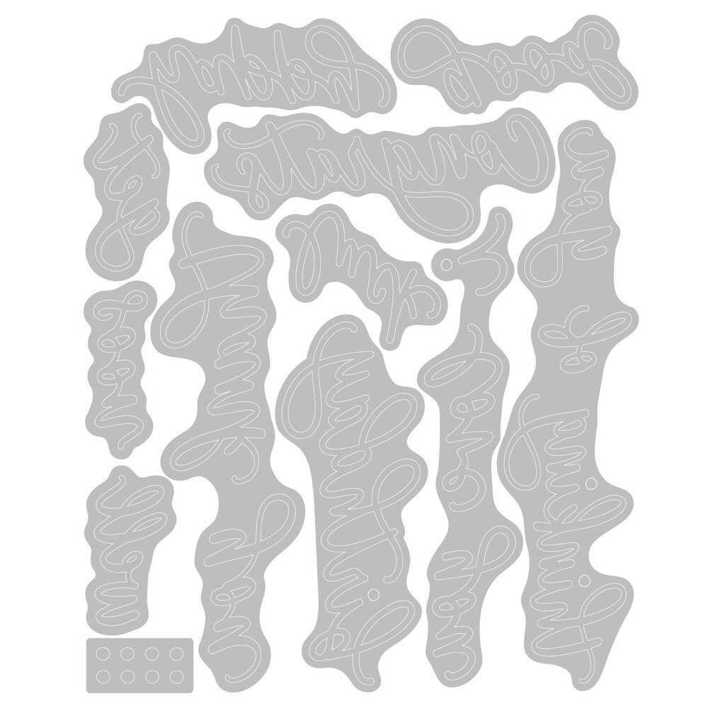 Sizzix Thinlits Die by Letters by Shells Common Greetings (11pcs) (666964) Sizzix Thinlits Die by Letters by Shells Common Greetings (11pcs) (666964)