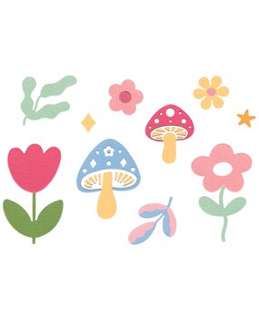 Sizzix Thinlits Die by Letters by Shells Happy Florals (25pcs) (666965) Sizzix Thinlits Die by Letters by Shells Happy Florals (25pcs) (666965)