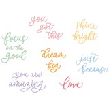 Sizzix Thinlits Die by Letters by Shells Cheerful Phrases (16pcs) (666967) Sizzix Thinlits Die by Letters by Shells Cheerful Phrases (16pcs) (666967)