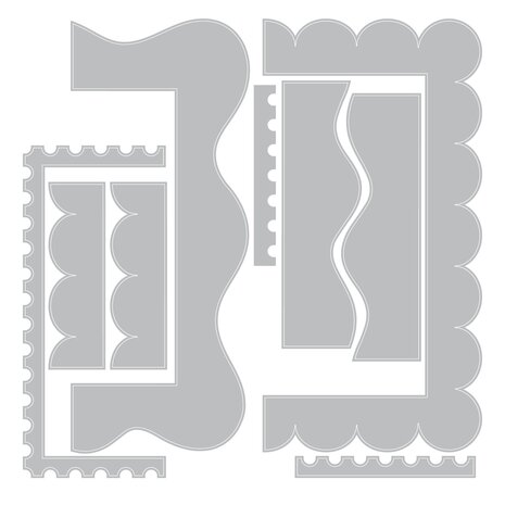 Sizzix Thinlits Die by Letters by Shells Fun Borders (9pcs) (666969) Sizzix Thinlits Die by Letters by Shells Fun Borders (9pcs) (666969)