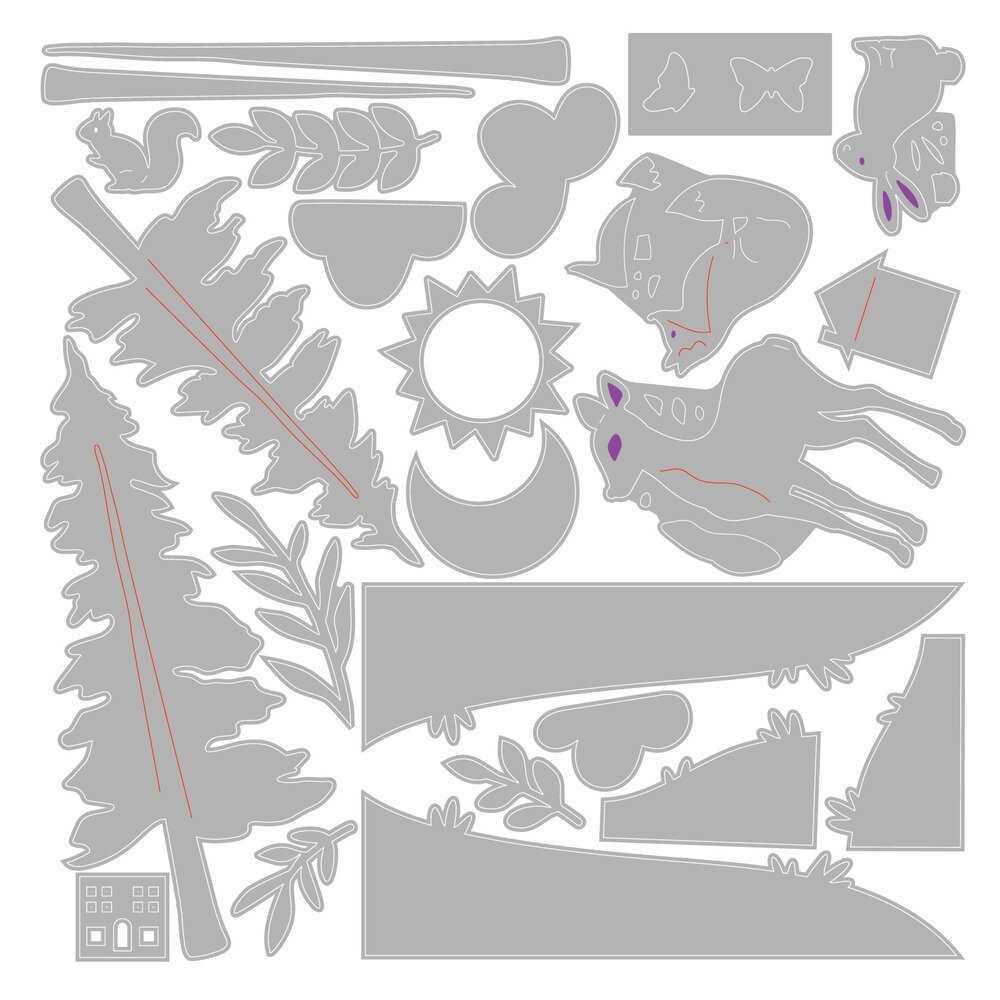 Sizzix Thinlits Die by Eileen Hull Home Sweet Home (24pcs) (666978) Sizzix Thinlits Die by Eileen Hull Home Sweet Home (24pcs) (666978)