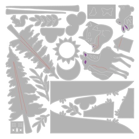 Sizzix Thinlits Die by Eileen Hull Home Sweet Home (24pcs) (666978) Sizzix Thinlits Die by Eileen Hull Home Sweet Home (24pcs) (666978)