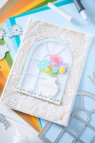 Sizzix Thinlits Die by Eileen Hull Windowsill Flowers and Vase (13pcs) (666979) Sizzix Thinlits Die by Eileen Hull Windowsill Flowers and Vase (13pcs) (666979)