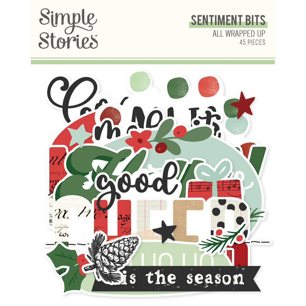 Simple Stories All Wrapped Up Sentiment Bits & Pieces (25420) (OUTLET)