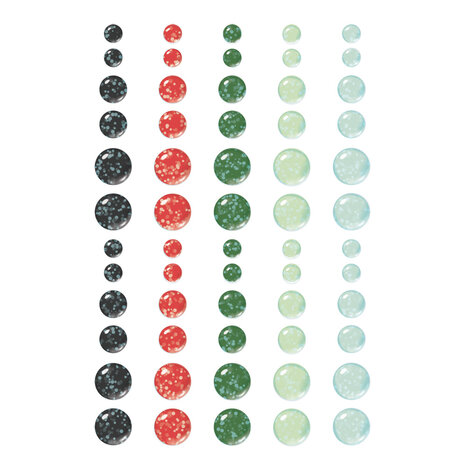 Simple Stories All Wrapped Up Glitter Enamel Dots (25424) (OUTLET)