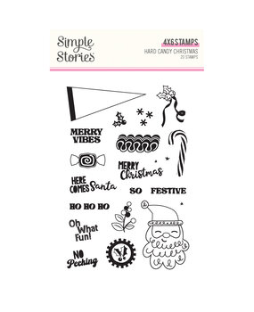 Simple Stories Hard Candy Christmas Stamps (25616)