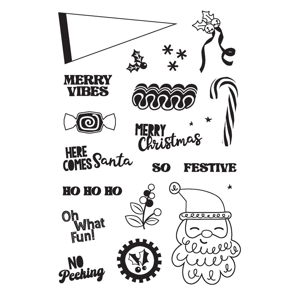 Simple Stories Hard Candy Christmas Stamps (25616) (OUTLET)
