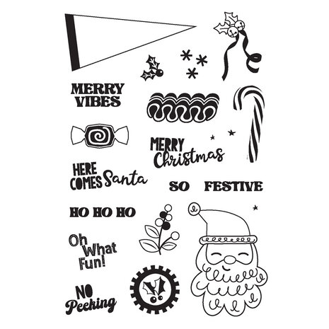 Simple Stories Hard Candy Christmas Stamps (25616) (OUTLET)