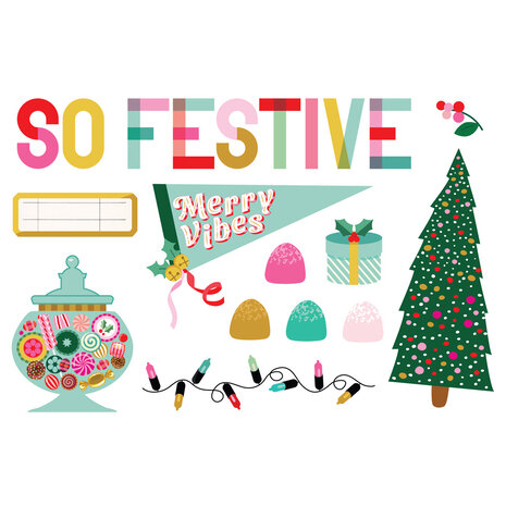 Simple Stories Hard Candy Christmas Simple Pages Pieces (25625) (OUTLET)