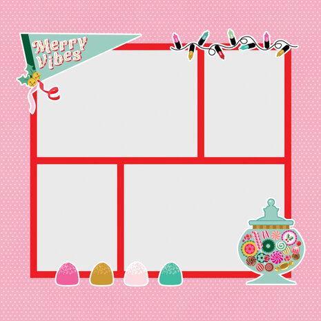 Simple Stories Hard Candy Christmas Simple Pages Pieces (25625) (OUTLET)