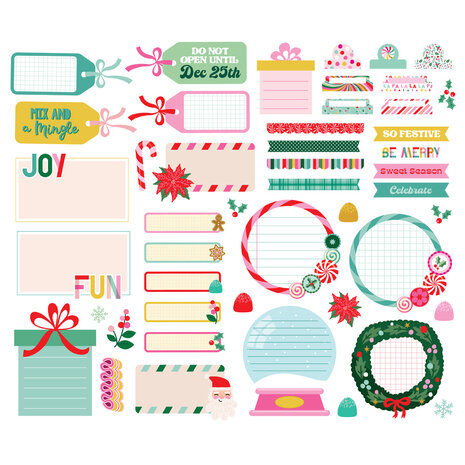 Simple Stories Hard Candy Christmas Journal Bits & Pieces (25619) (OUTLET)