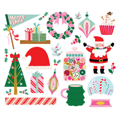Simple Stories Hard Candy Christmas Big Bits & Pieces (25621) (OUTLET)