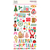 Simple Stories Hard Candy Christmas 6x12 Inch Chipboard Stickers (25617) (OUTLET)