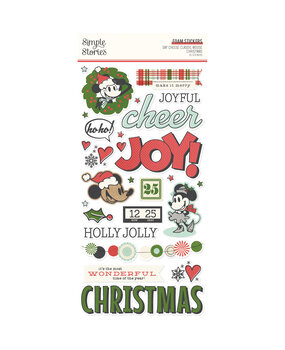 Simple Stories Say Cheese Classic Mouse Christmas Foam Stickers (25211)