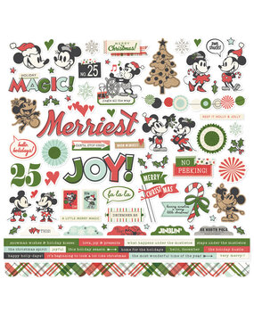 Simple Stories Say Cheese Classic Mouse Christmas Cardstock Stickers (25201)