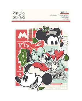 Simple Stories Say Cheese Classic Mouse Christmas Big Bits & Pieces (25210)