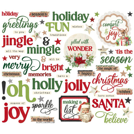 Simple Stories Simple Vintage Believe Sentiments Bits & Pieces (25528) (OUTLET)