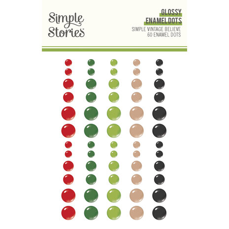 Simple Stories Simple Vintage Believe Glossy Enamel Dots (25535) (OUTLET) Simple Stories Simple Vintage Believe Glossy Enamel Dots (25535) (OUTLET)