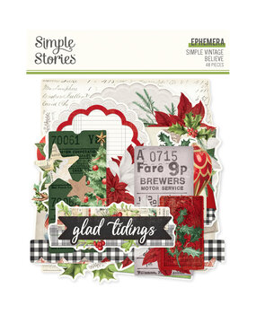Simple Stories Simple Vintage Believe Ephemera (25529)