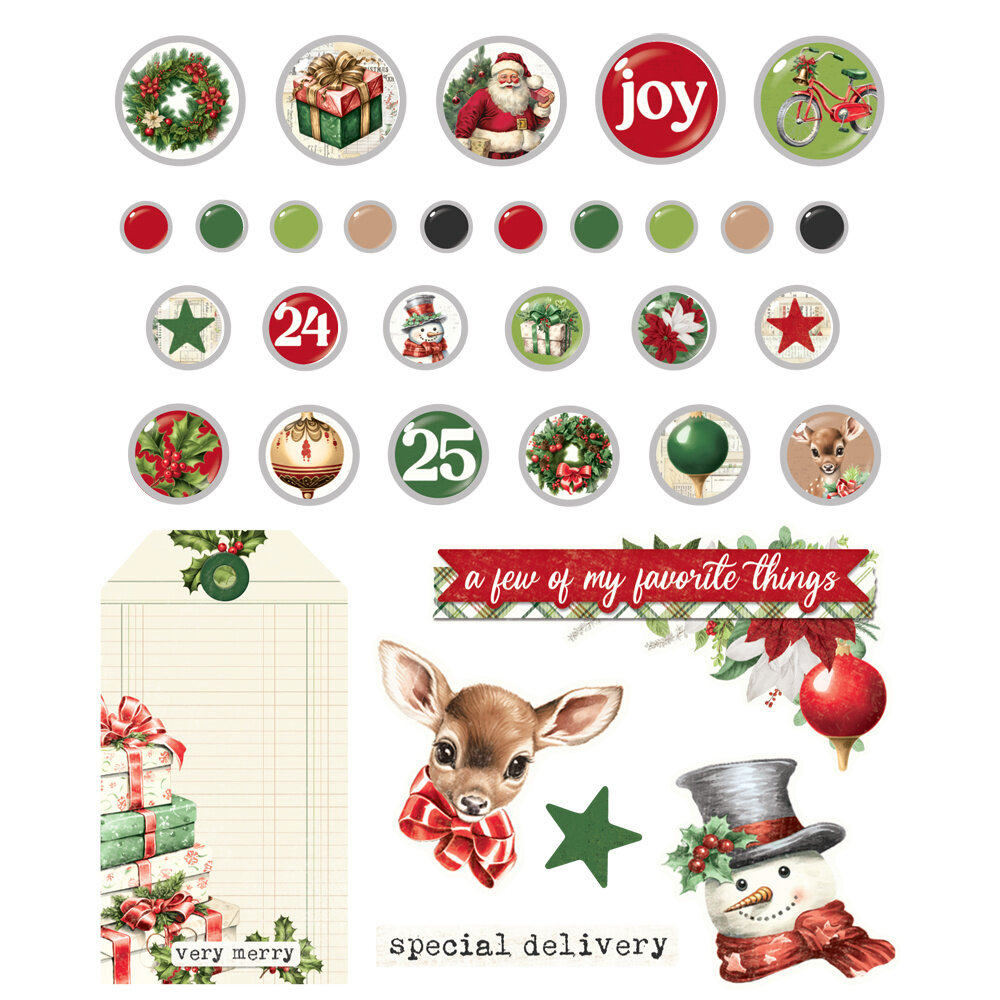 Simple Stories Simple Vintage Believe Decorative Brads (25534) (OUTLET)