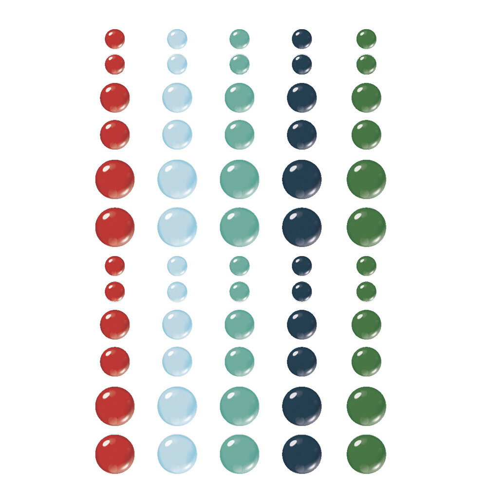 Simple Stories Simple Vintage Flannel Season Glossy Enamel Dots (25325) (OUTLET)