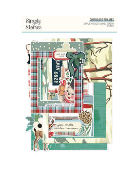 Simple Stories Simple Vintage Flannel Season Chipboard Frames (25322)