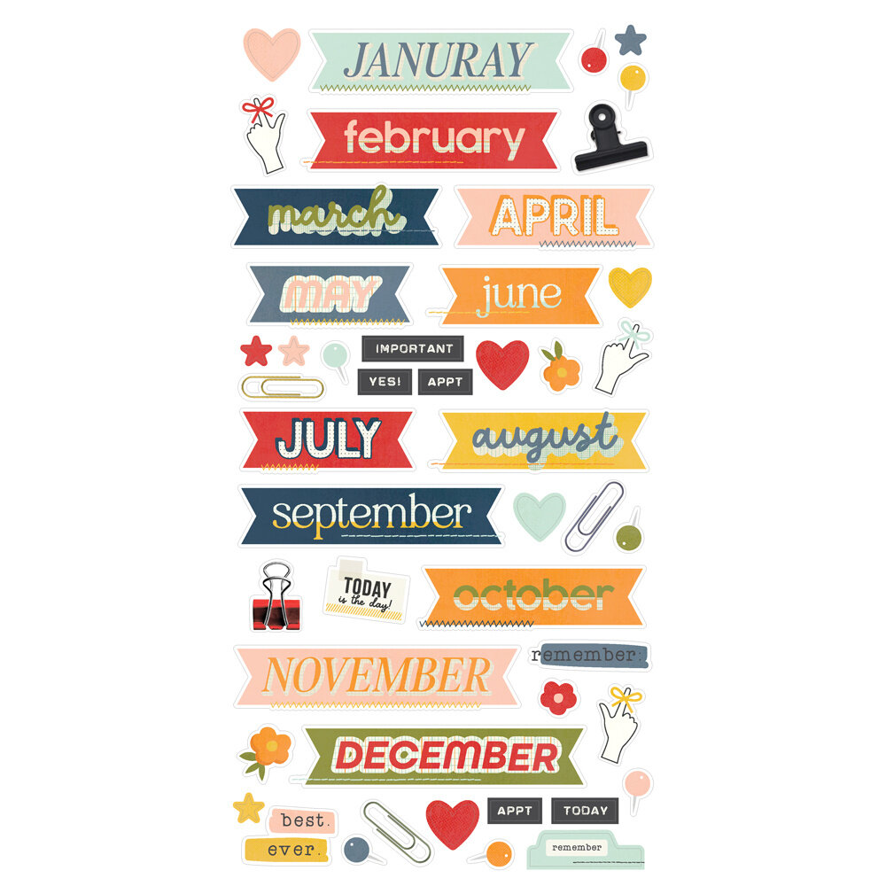 Simple Stories Life In Photos 12 Month Memory Calendar (25681) Simple Stories Life In Photos 12 Month Memory Calendar (25681)