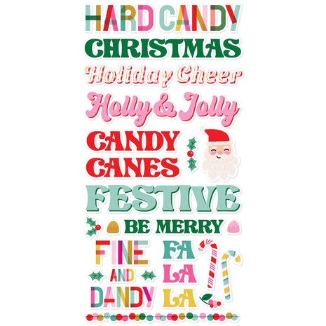 Simple Stories Hard Candy Christmas Foam Stickers (25622) (OUTLET)