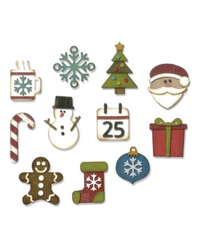 Sizzix Thinlits Die by Tim Holtz Mini Christmas Things (11pcs) (662418) Sizzix Thinlits Die by Tim Holtz Mini Christmas Things (11pcs) (662418)