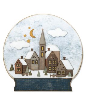 Sizzix Thinlits Die by Tim Holtz Snowglobe #2 (26pcs) (662421) Sizzix Thinlits Die by Tim Holtz Snowglobe #2 (26pcs) (662421)
