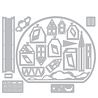 Sizzix Thinlits Die by Tim Holtz Snowglobe #2 (26pcs) (662421) Sizzix Thinlits Die by Tim Holtz Snowglobe #2 (26pcs) (662421)