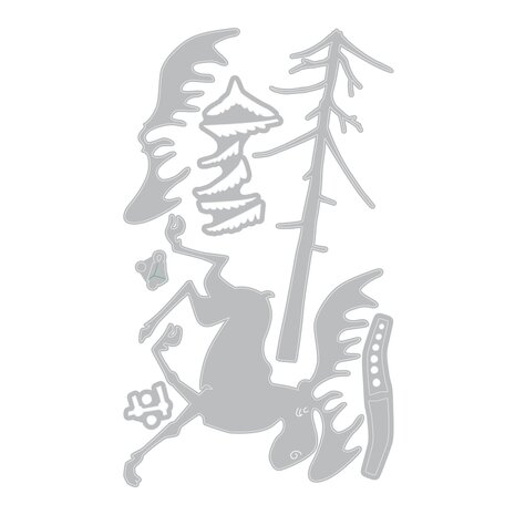 Sizzix Thinlits Die by Tim Holtz Merry Moose (7pcs) (663103) Sizzix Thinlits Die by Tim Holtz Merry Moose (7pcs) (663103)