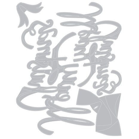 Sizzix Thinlits Die by Tim Holtz Christmas Ribbon (4pcs) (664196) Sizzix Thinlits Die by Tim Holtz Christmas Ribbon (4pcs) (664196)