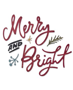 Sizzix Thinlits Die by Tim Holtz Merry & Bright (6pcs) (664739) Sizzix Thinlits Die by Tim Holtz Merry & Bright (6pcs) (664739)