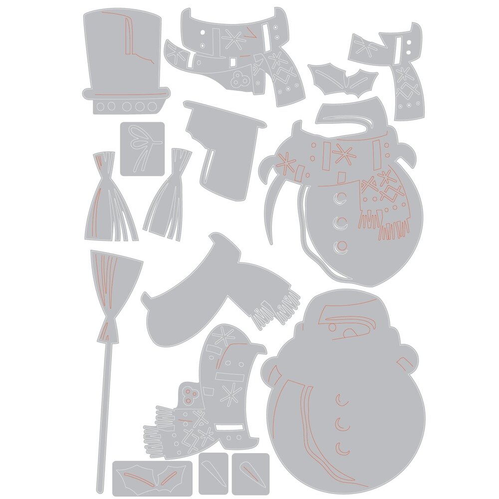 Sizzix Thinlits Colorize by Tim Holtz Winston (16pcs) (665569) Sizzix Thinlits Colorize by Tim Holtz Winston (16pcs) (665569)