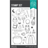 Hero Arts Hocus Pocus Clear Stamp Set Tricks and Treats (CM818)