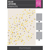 Hero Arts Hocus Pocus Color Layering Stencils Scattered Stars (SA311)