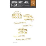 Hero Arts Hocus Pocus Letterpress + Foil & Cut Spooky Season (HD101)