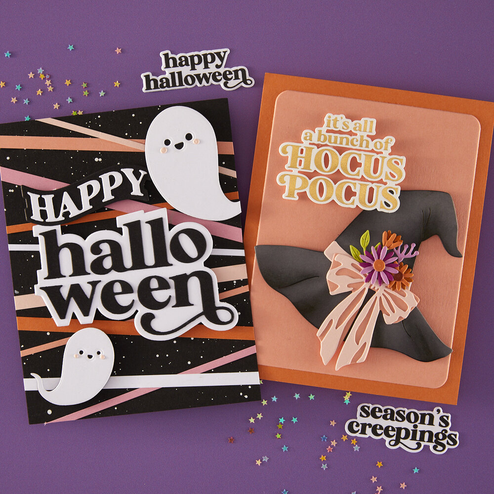 Hero Arts Hocus Pocus Letterpress + Foil & Cut Spooky Season (HD101)