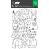 Hero Arts Hocus Pocus Stamp & Cut Set Tricks and Treats (DC327)