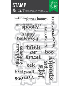 Hero Arts Hocus Pocus Stamp & Cut Set Season's Creepings (DC328)